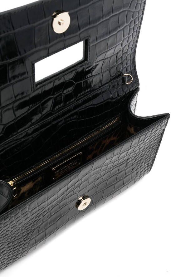 Philipp Plein Crossbodytas met krokodillenleer-effect Zwart