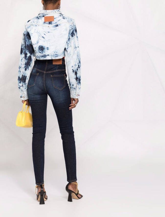 Philipp Plein Denim jack Blauw