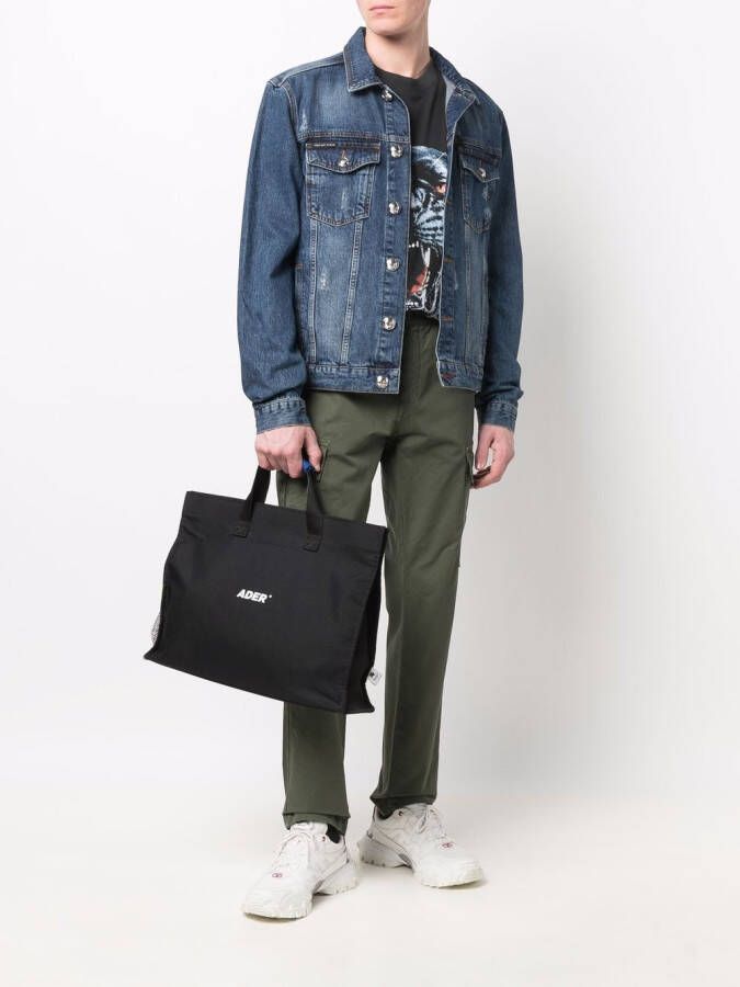 Philipp Plein Denim jack Blauw