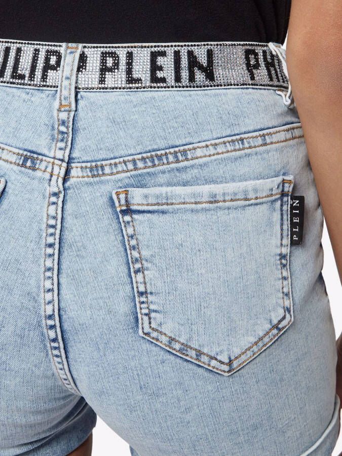 Philipp Plein Denim shorts Blauw