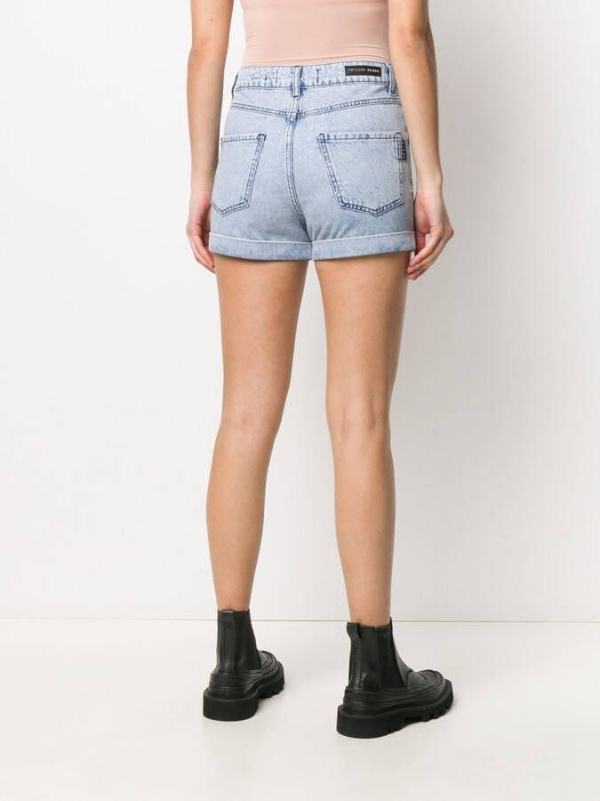 Philipp Plein Denim shorts Blauw
