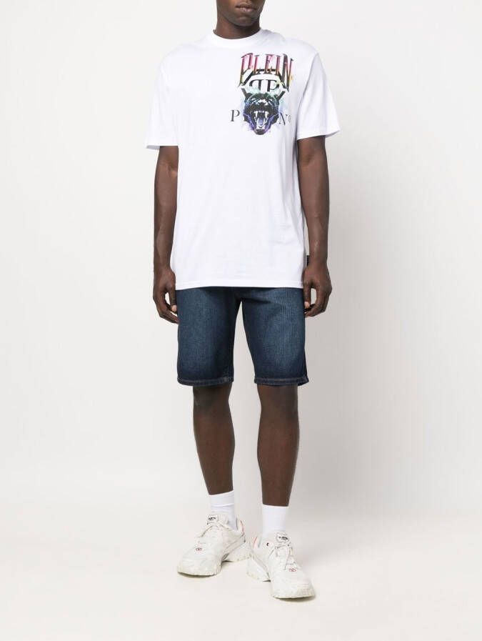 Philipp Plein Denim shorts Blauw