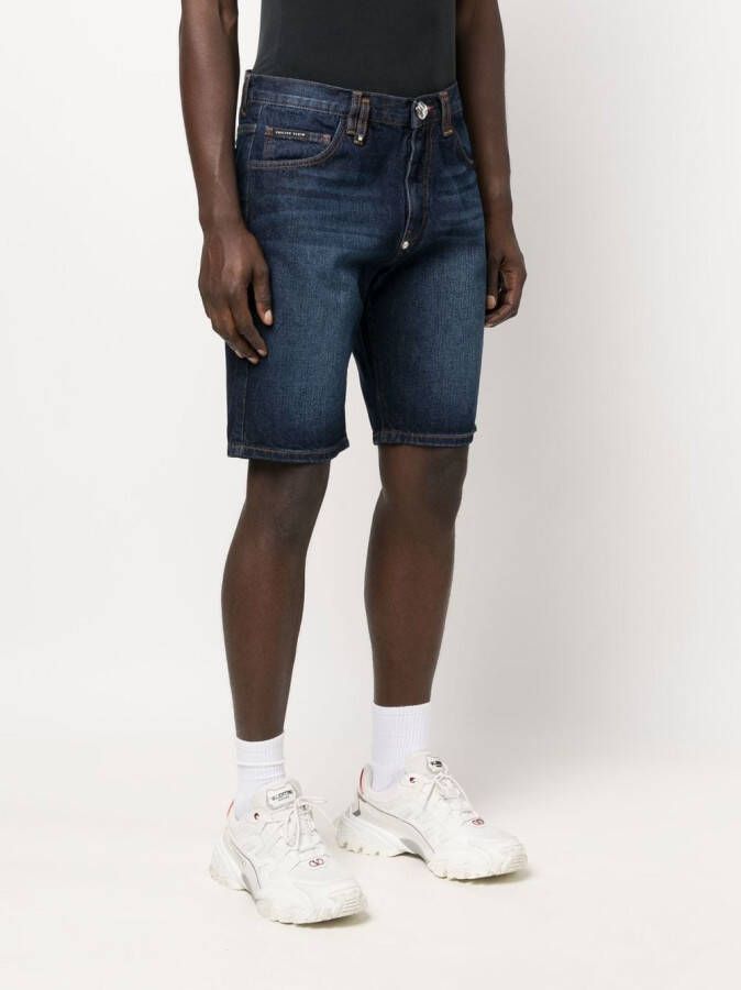 Philipp Plein Denim shorts Blauw