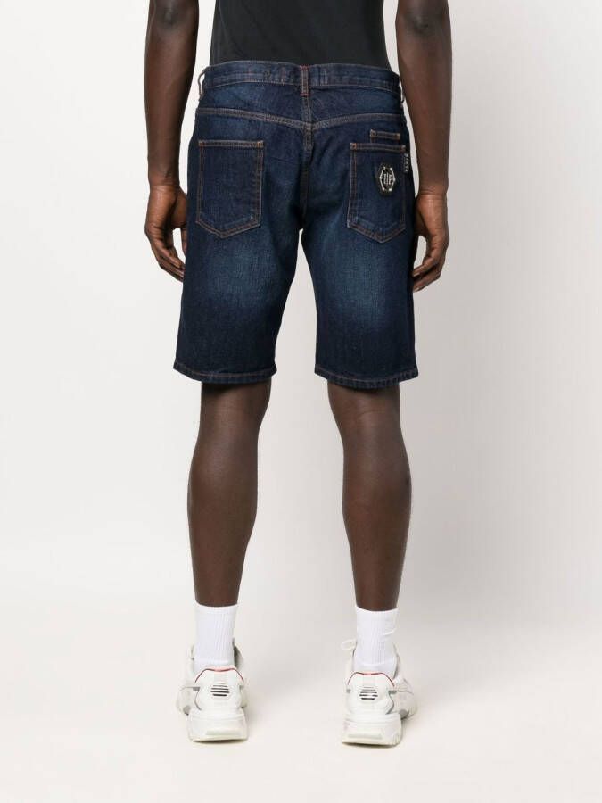 Philipp Plein Denim shorts Blauw