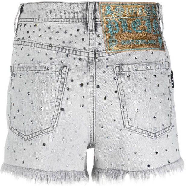 Philipp Plein Denim shorts Grijs