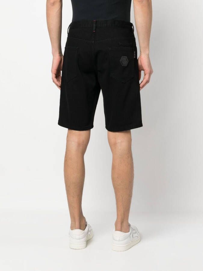 Philipp Plein Denim shorts Zwart