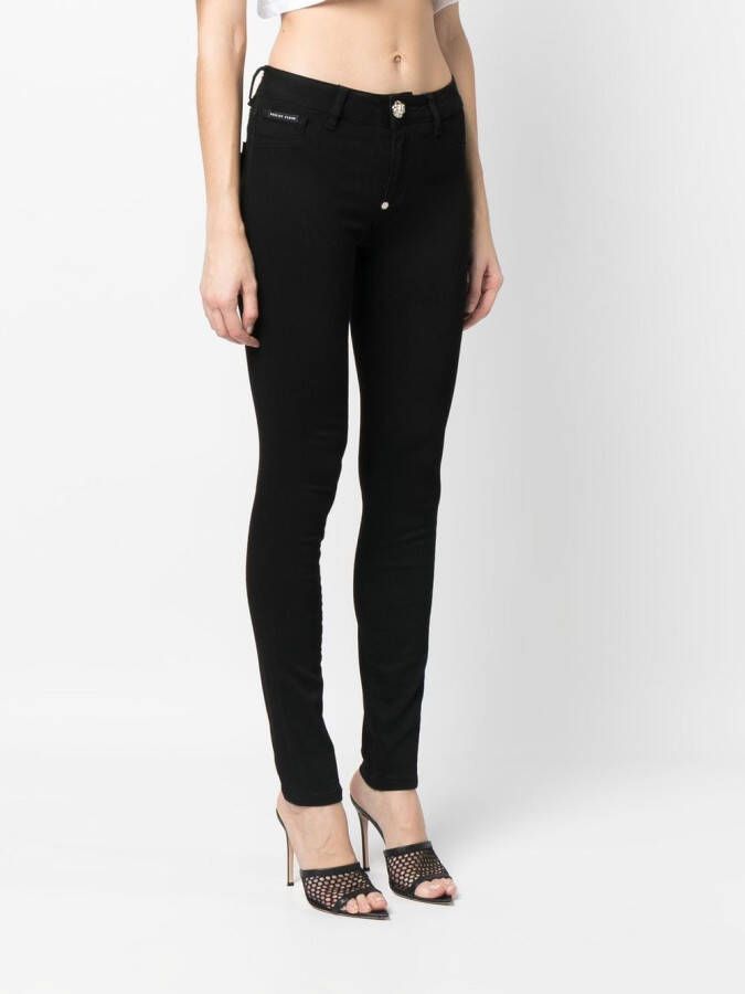 Philipp Plein Denim jegging Zwart