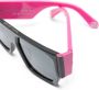 Philipp Plein Eyewear Zonnebril met rechthoekig montuur Zwart - Thumbnail 3