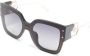 Philipp Plein Eyewear Zonnebril met vierkant montuur Zwart - Thumbnail 2
