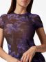 Philipp Plein T-shirt met bloemenprint Zwart - Thumbnail 5
