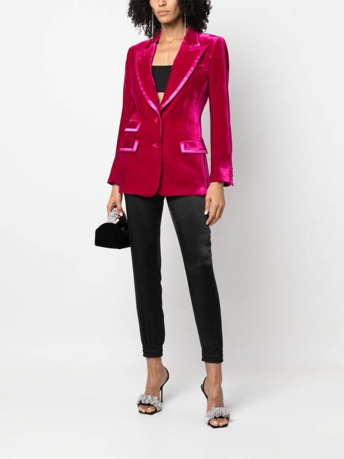 Philipp Plein Fluwelen blazer Roze