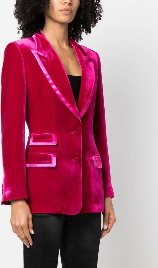 Philipp Plein Fluwelen blazer Roze