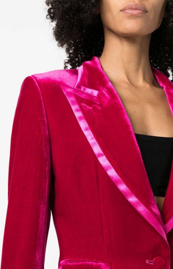 Philipp Plein Fluwelen blazer Roze