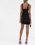 Philipp Plein Gedrapeerde mini-jurk Zwart - Thumbnail 4
