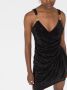 Philipp Plein Gedrapeerde mini-jurk Zwart - Thumbnail 5