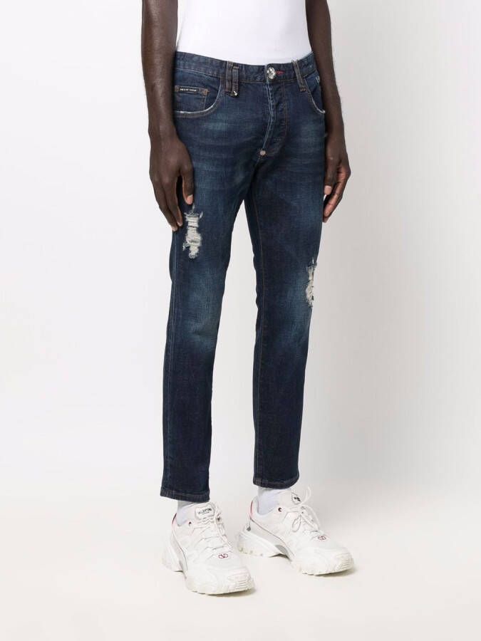 Philipp Plein Straight jeans Blauw