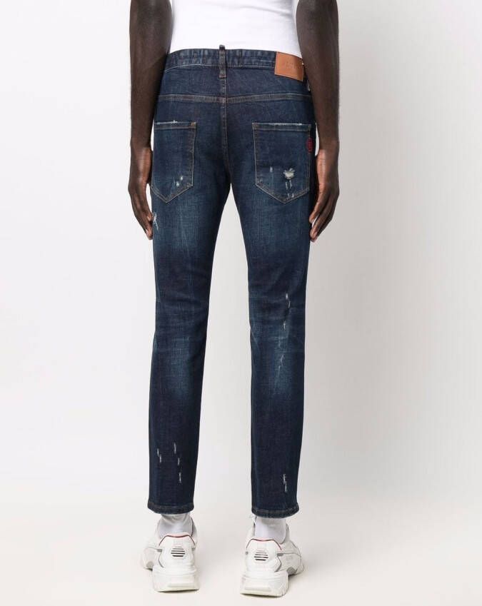 Philipp Plein Straight jeans Blauw
