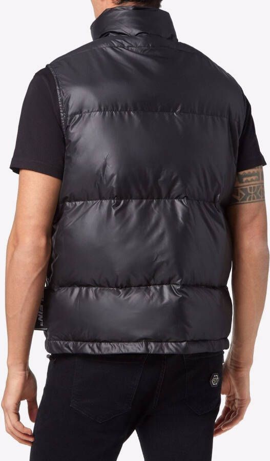 Philipp Plein Gewatteerde bodywarmer Zwart
