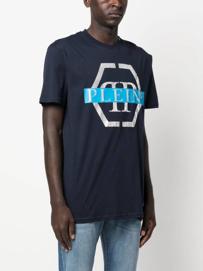 Philipp Plein T-shirt met print Blauw