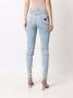 Philipp Plein High waist bikerjeans Blauw - Thumbnail 4
