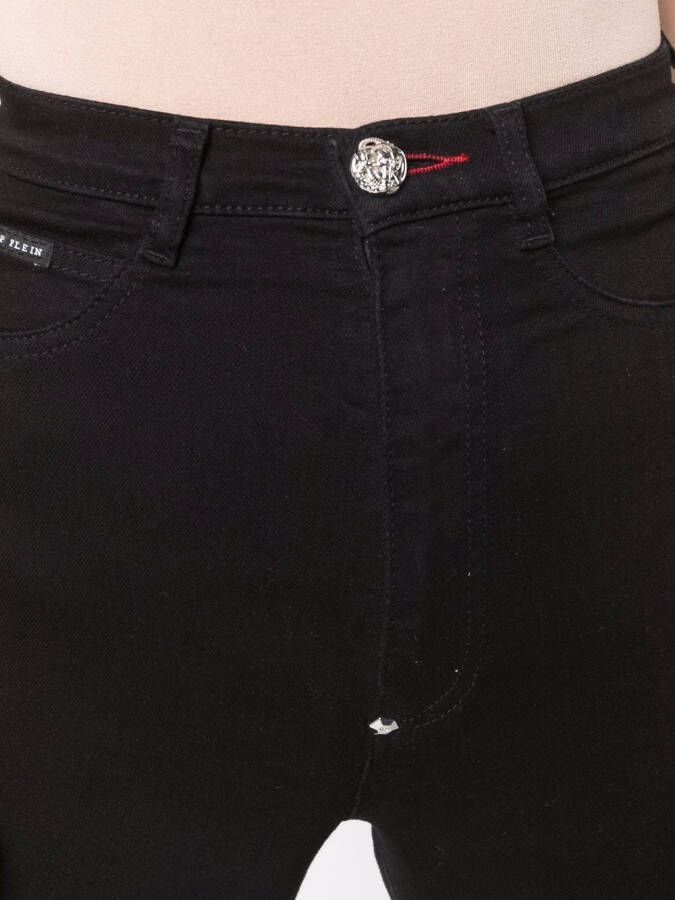 Philipp Plein High waist jeans Zwart
