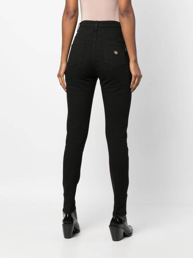 Philipp Plein High waist jeans Zwart