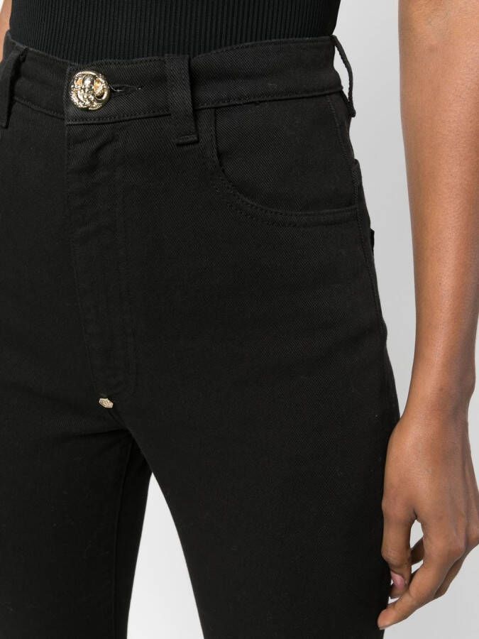 Philipp Plein High waist jeans Zwart