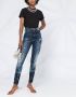 Philipp Plein High waist jegging Blauw - Thumbnail 1