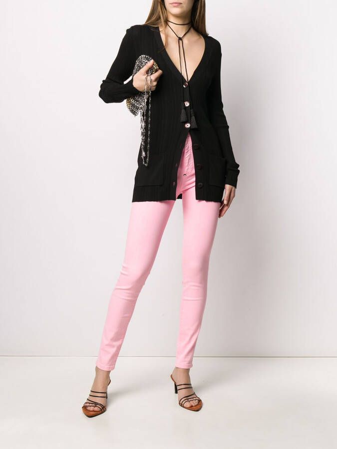 Philipp Plein Super high-waist jegging Roze
