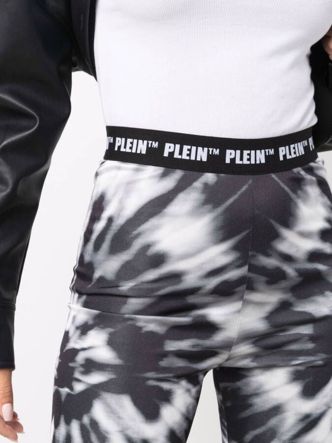 Philipp Plein Fietsshorts met tie-dye print Zwart
