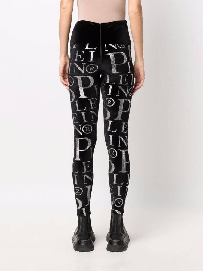 Philipp Plein High waist legging Zwart