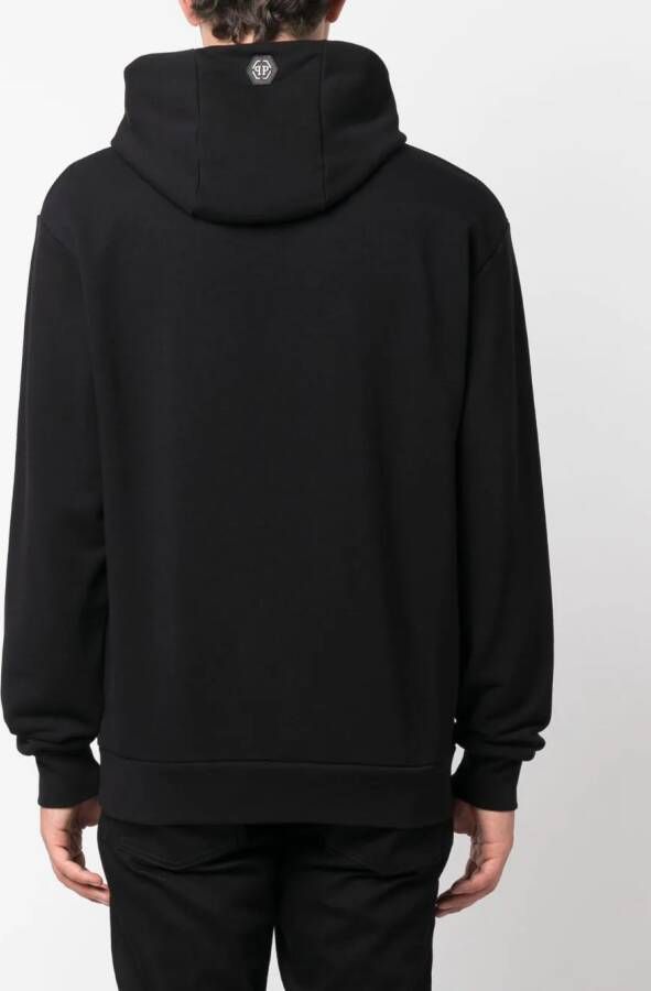 Philipp Plein Hoodie met logo Zwart
