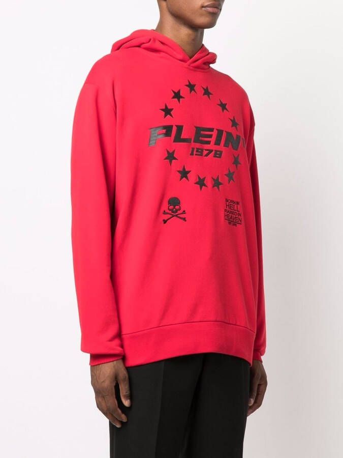 Philipp Plein Hoodie met logoprint Rood