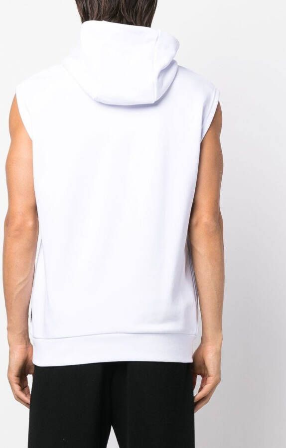 Philipp Plein Hoodie met logoprint Wit
