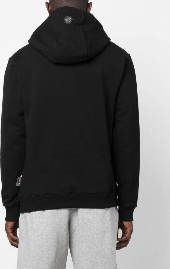 Philipp Plein Hoodie met logoprint Zwart