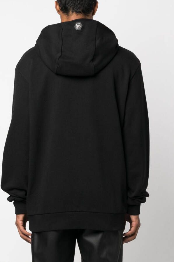 Philipp Plein Hoodie met logoprint Zwart