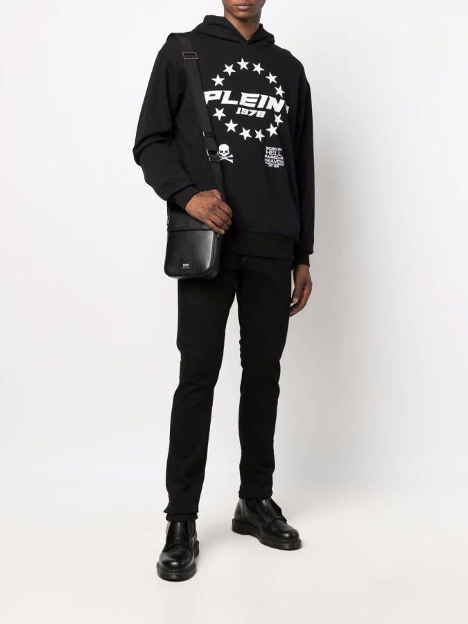 Philipp Plein Hoodie met logoprint Zwart