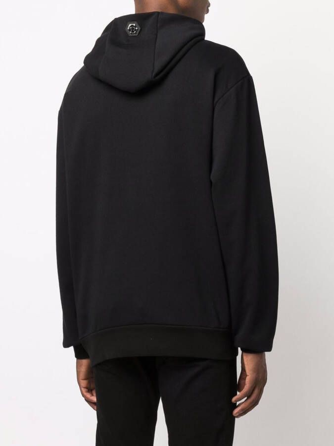 Philipp Plein Hoodie met logoprint Zwart