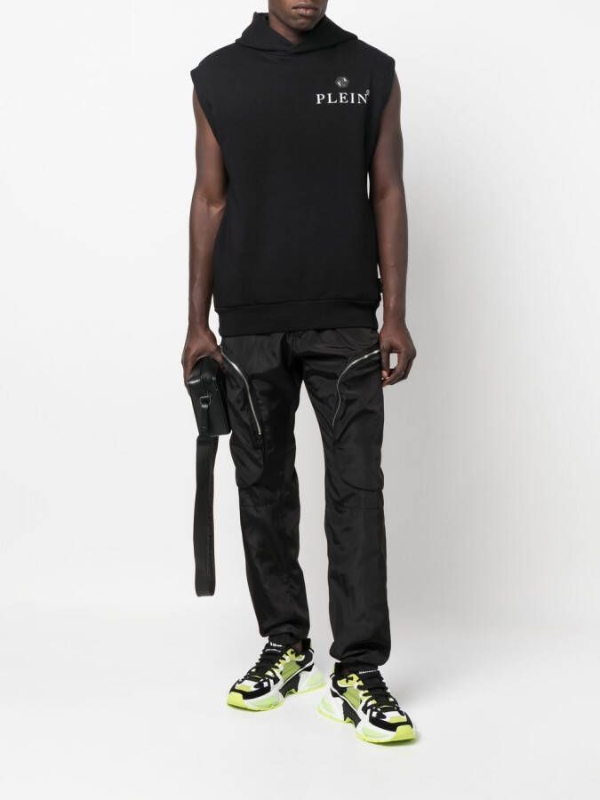 Philipp Plein Hoodie met logoprint Zwart