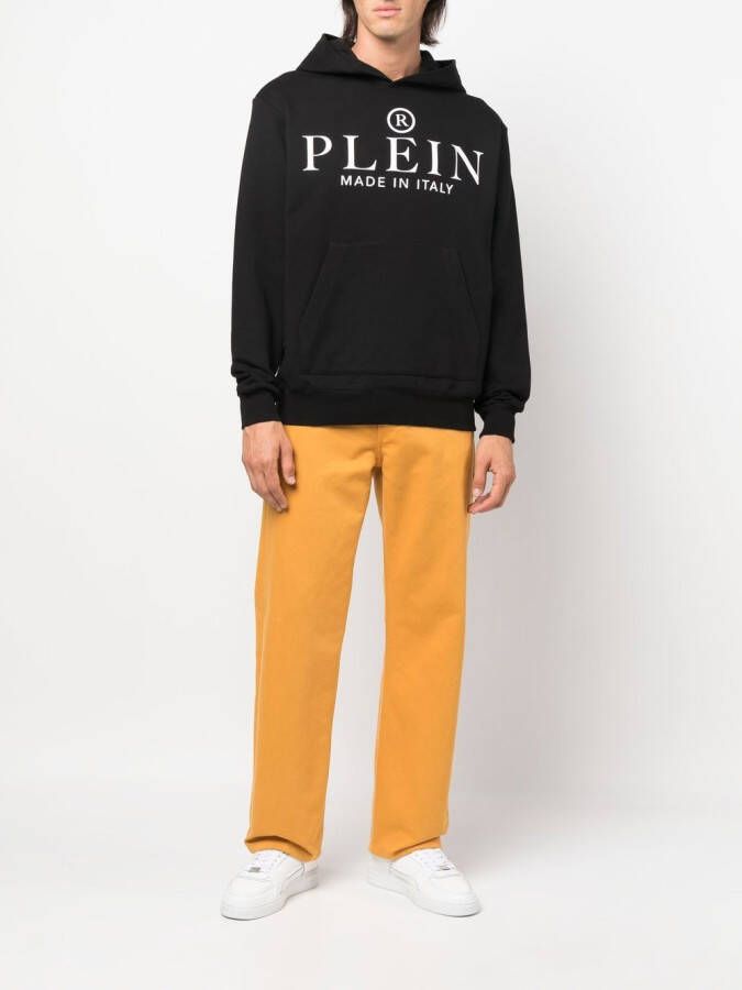 Philipp Plein Hoodie met logoprint Zwart