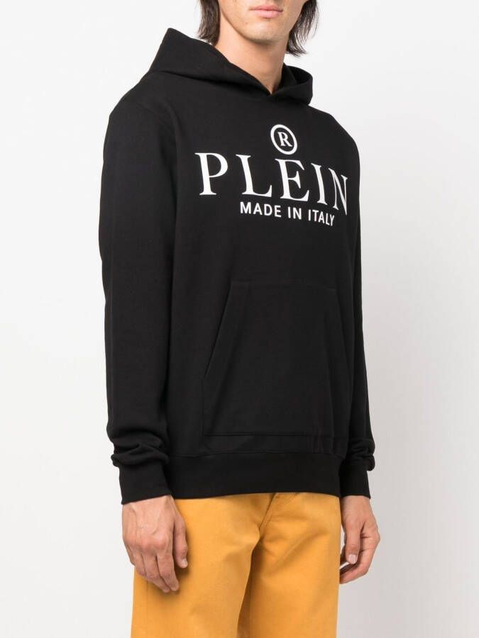 Philipp Plein Hoodie met logoprint Zwart