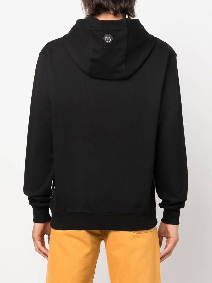 Philipp Plein Hoodie met logoprint Zwart