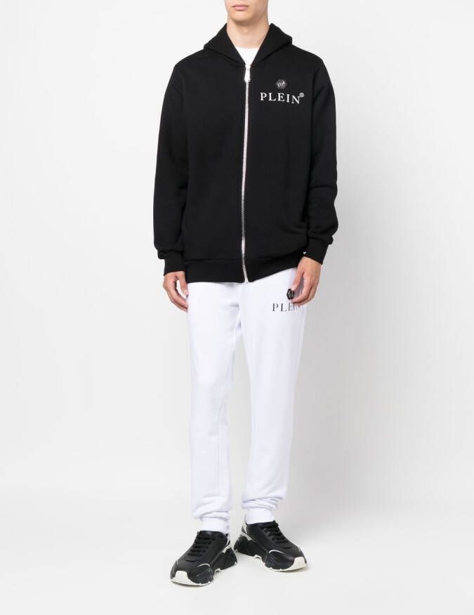 Philipp Plein Hoodie met logoprint Zwart