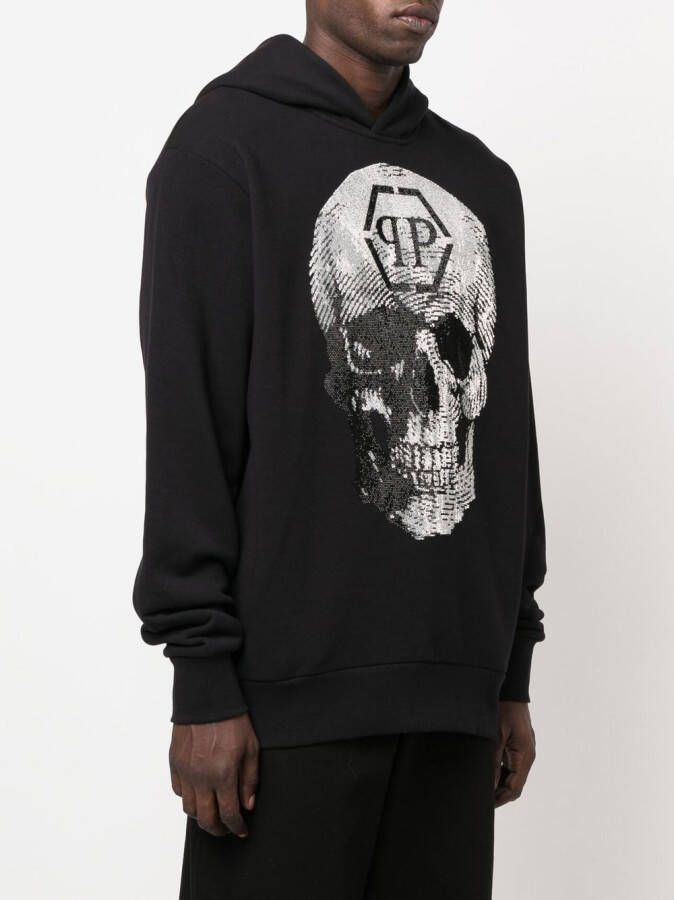Philipp Plein Hoodie met logoprint Zwart