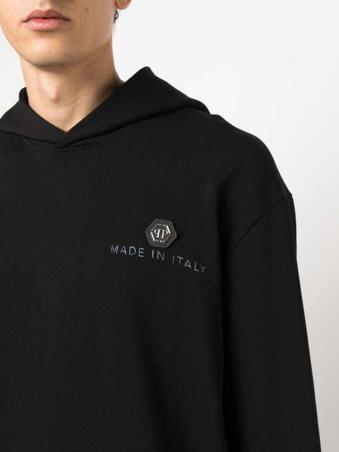 Philipp Plein Hoodie met logoprint Zwart