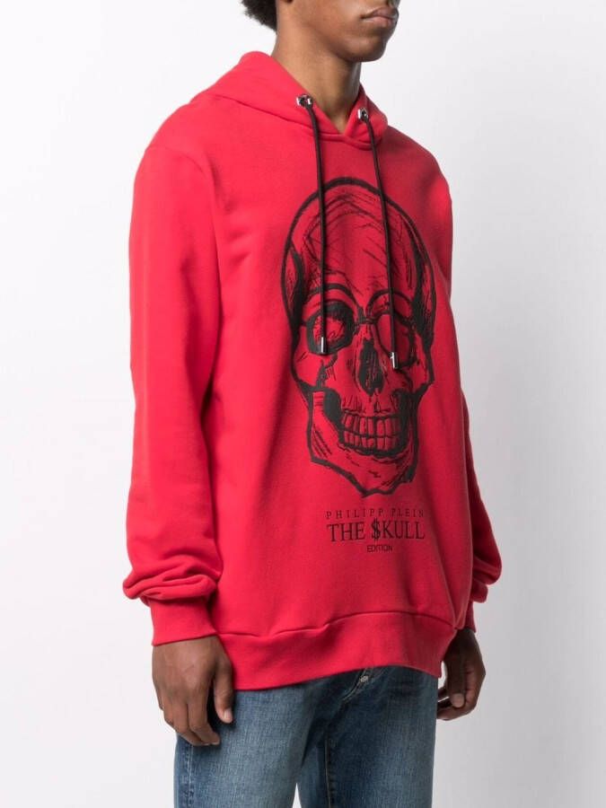 Philipp Plein Hoodie met print Rood