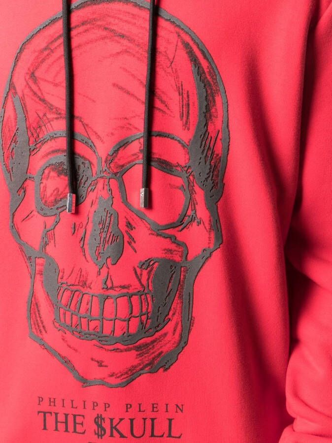 Philipp Plein Hoodie met print Rood