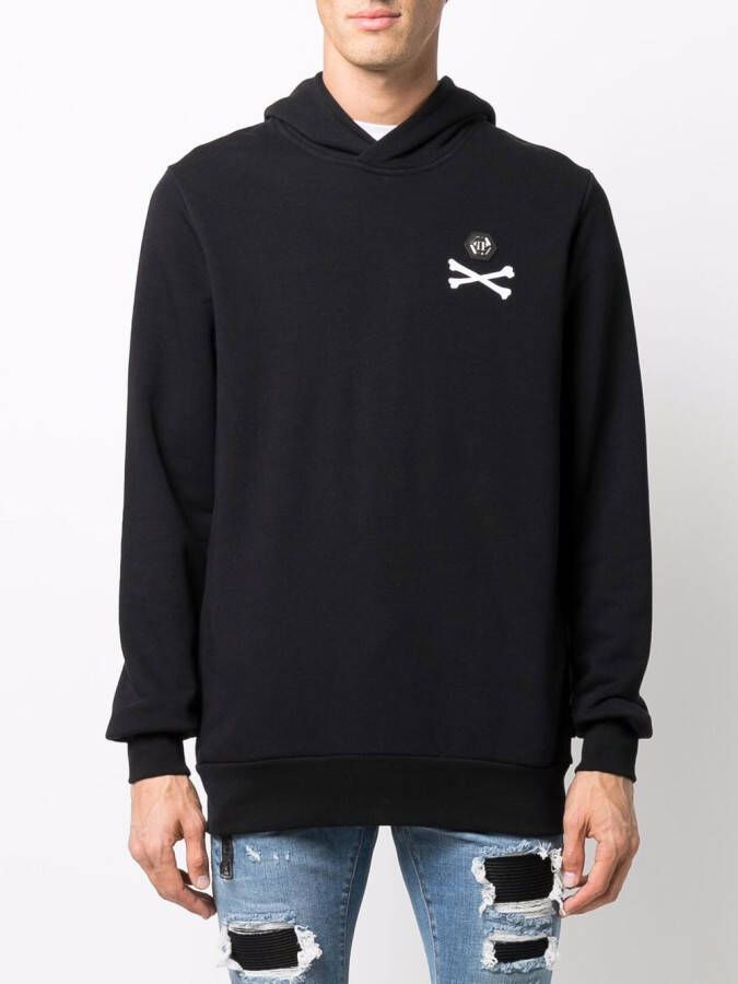 Philipp Plein Hoodie met print Zwart