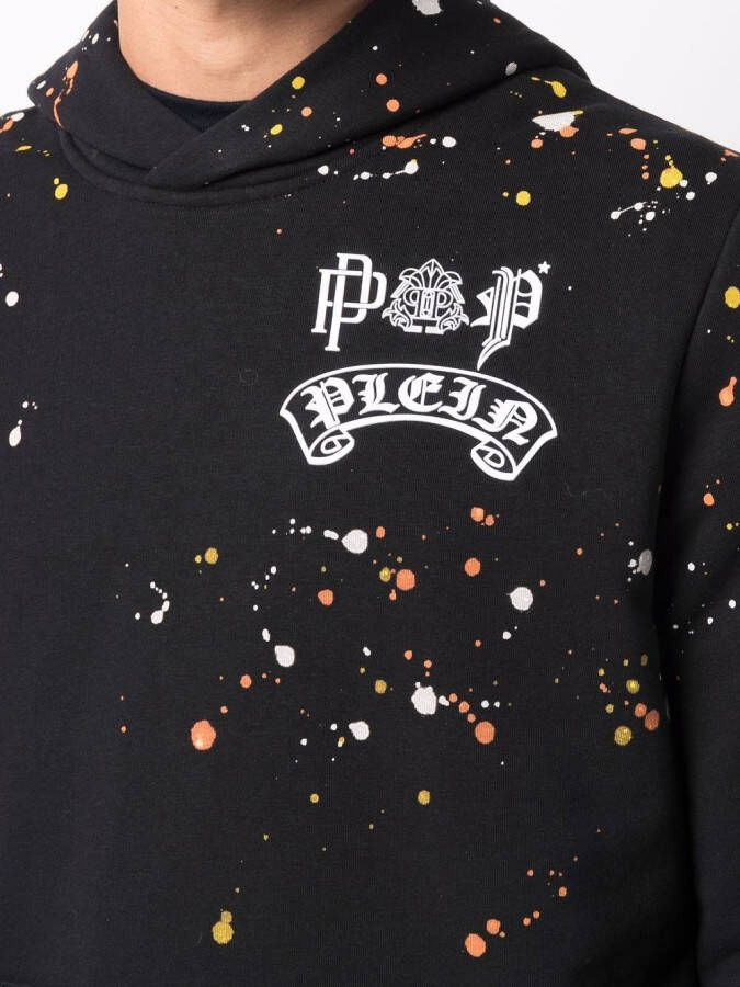 Philipp Plein Hoodie met print Zwart