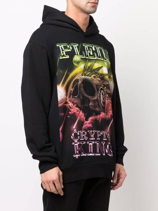 Philipp Plein Hoodie met print Zwart